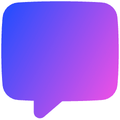 Chat Bubble Square Icon from Plump Gradient Set
