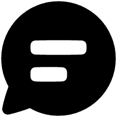 Chat Bubble Text Oval Icon from Plump Solid Set