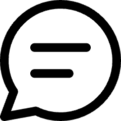 Chat Bubble Text Oval Icon from Core Line Set