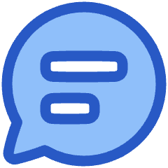 Chat Bubble Text Oval Icon from Plump Duo Set