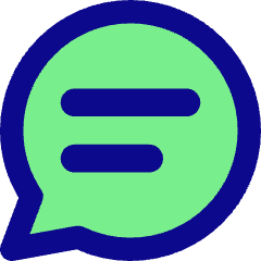 Chat Bubble Text Oval Icon from Core Pop Set