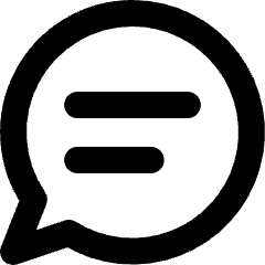 Chat Bubble Text Oval Icon from Micro Line Set