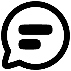 Chat Bubble Text Oval Icon from Plump Remix Set