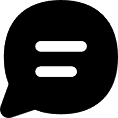 Chat Bubble Text Oval Icon from Flex Solid Set