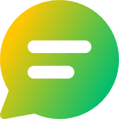 Chat Bubble Text Oval Icon from Core Gradient Set
