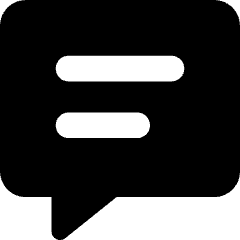 Chat Bubble Text Square Icon from Core Solid Set