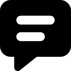 Chat Bubble Text Square Icon from Micro Solid Set