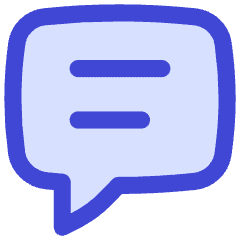 Chat Bubble Text Square Icon from Flex Duo Set