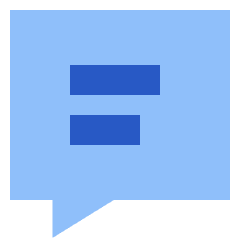Chat Bubble Text Square Icon from Sharp Flat Set