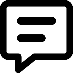 Chat Bubble Text Square Icon from Core Remix Set
