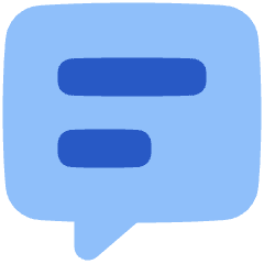Chat Bubble Text Square Icon from Plump Flat Set