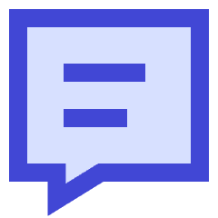 Chat Bubble Text Square Icon from Sharp Duo Set