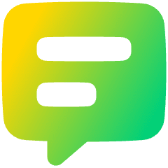 Chat Bubble Text Square Icon from Plump Gradient Set