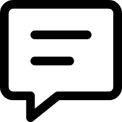 Chat Bubble Text Square Icon from Core Line Set