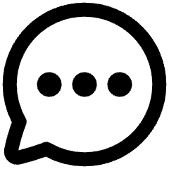 Chat Bubble Typing Oval Icon from Plump Remix Set
