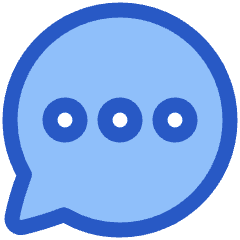 Chat Bubble Typing Oval Icon from Plump Duo Set