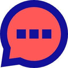 Chat Bubble Typing Oval Icon from Sharp Pop Set