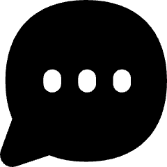 Chat Bubble Typing Oval Icon from Flex Solid Set