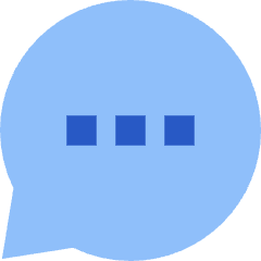 Chat Bubble Typing Oval Icon from Sharp Flat Set