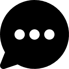 Chat Bubble Typing Oval Icon from Micro Solid Set