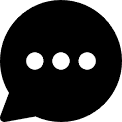 Chat Bubble Typing Oval Icon from Core Solid Set