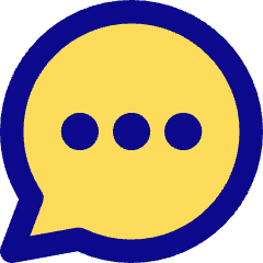 Chat Bubble Typing Oval Icon from Core Pop Set