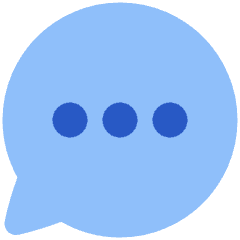 Chat Bubble Typing Oval Icon from Plump Flat Set