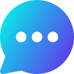 Chat Bubble Typing Oval Icon from Core Gradient Set