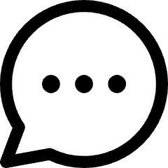 Chat Bubble Typing Oval Icon from Core Line Set