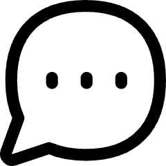 Chat Bubble Typing Oval Icon from Flex Line Set