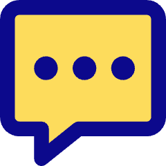 Chat Bubble Typing Square Icon from Core Pop Set
