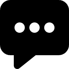 Chat Bubble Typing Square Icon from Micro Solid Set