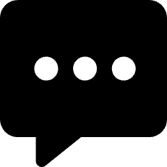 Chat Bubble Typing Square Icon from Core Solid Set