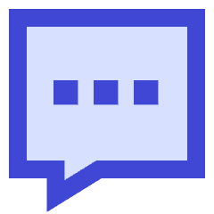 Chat Bubble Typing Square Icon from Sharp Duo Set