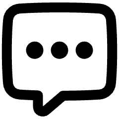 Chat Bubble Typing Square Icon from Plump Remix Set