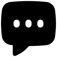 Chat Bubble Typing Square Icon from Flex Solid Set