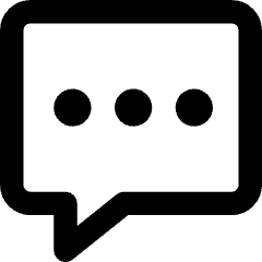 Chat Bubble Typing Square Icon from Core Remix Set