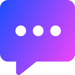 Chat Bubble Typing Square Icon from Core Gradient Set