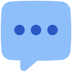 Chat Bubble Typing Square Icon from Plump Flat Set