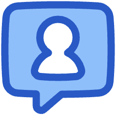 Chat Bubble User Contact Icon from Plump Duo Set