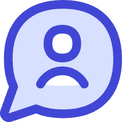 Chat Bubble User Contact Circle Icon from Flex Duo Set