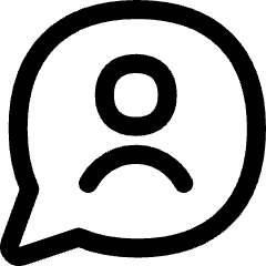 Chat Bubble User Contact Circle Icon from Flex Line Set