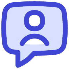 Chat Bubble User Contact Icon from Flex Duo Set
