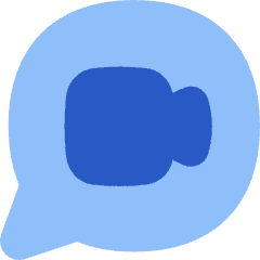 Chat Bubble Video Call Oval Icon from Flex Flat Set