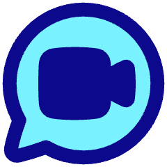 Chat Bubble Video Call Oval Icon from Plump Pop Set