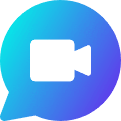 Chat Bubble Video Call Oval Icon from Core Gradient Set
