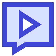 Chat Bubble Video Voice Note Icon from Sharp Duo Set