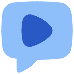 Chat Bubble Video Voice Note Icon from Flex Flat Set