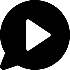 Chat Bubble Video Voice Note Circle Icon from Micro Solid Set