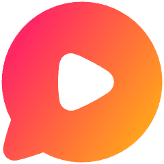 Chat Bubble Video Voice Note Circle Icon from Plump Gradient Set